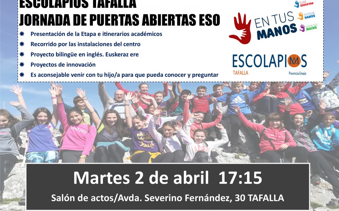 Jornada de puertas abiertas para la ESO